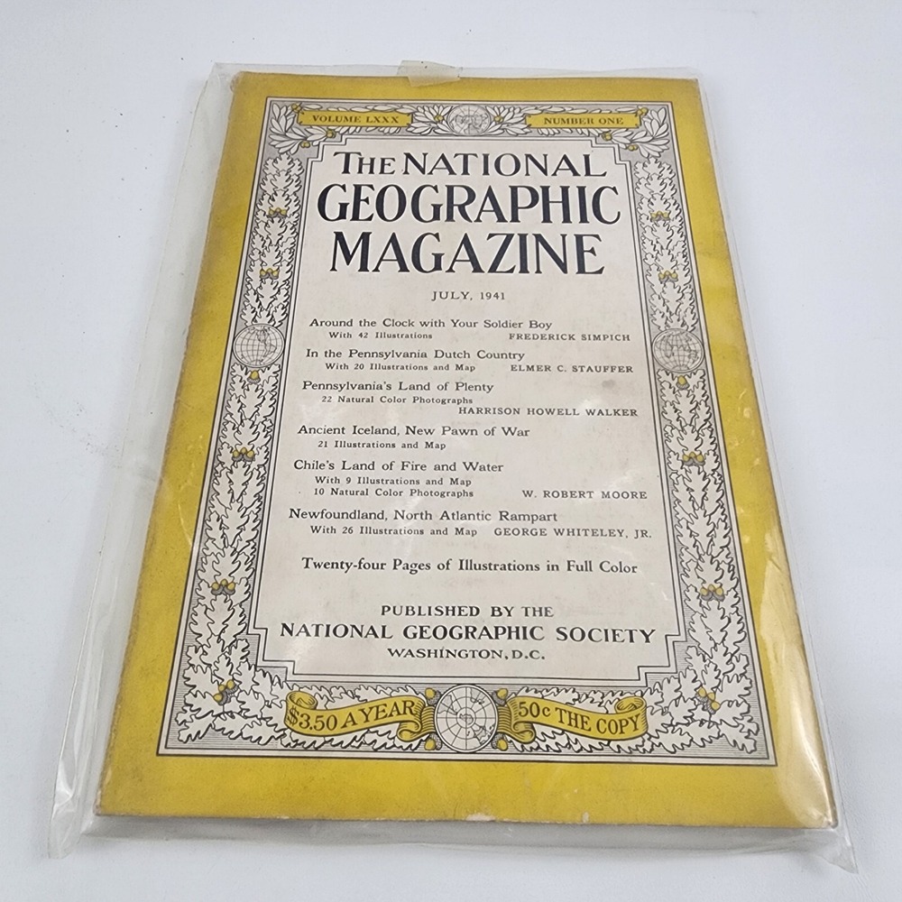 National Geographic Magazine July 1941 No Insert‎